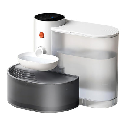 US Local 1Pc Smart Pet Water Fountain Automatic Cat Water Dispenser 3L Cordless Rechargeable Dog Water Fountain Self-Refill With 3 Adjustable Volume 3 Time Intervals Touch Control