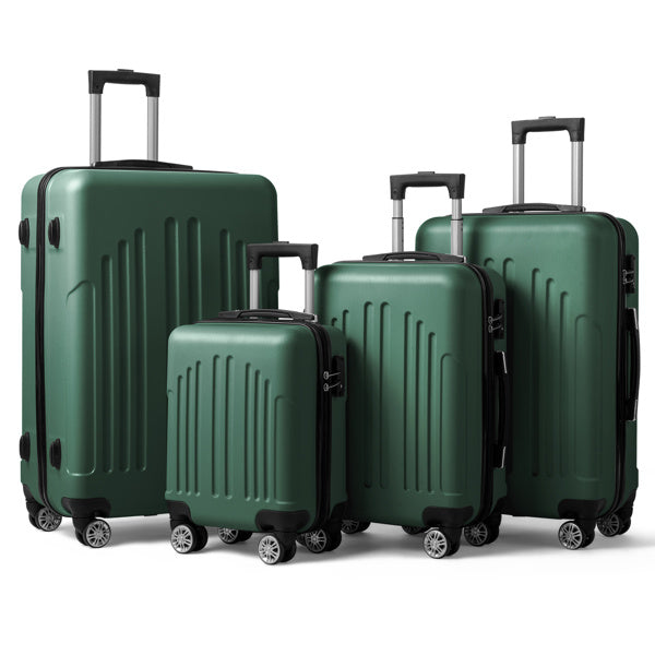 US Local Vertical Stripe Four In One Suitcase