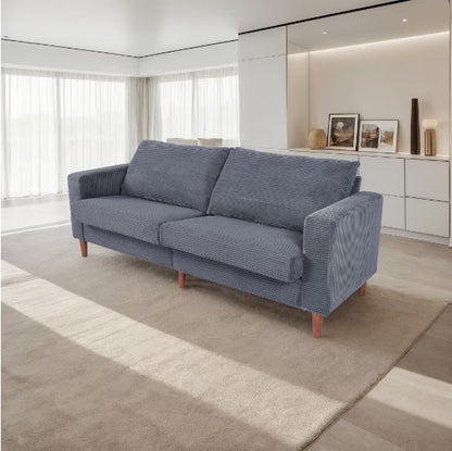 US Local Grey Linen Sofa