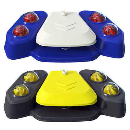 US Local Blue-Yellow Color Options -- 1Pc Dog Water Fountain Multifunctional Automatic Pet Water Dispenser Outdoor Step-on Activated Sprinkler For Drinking Shower Fun