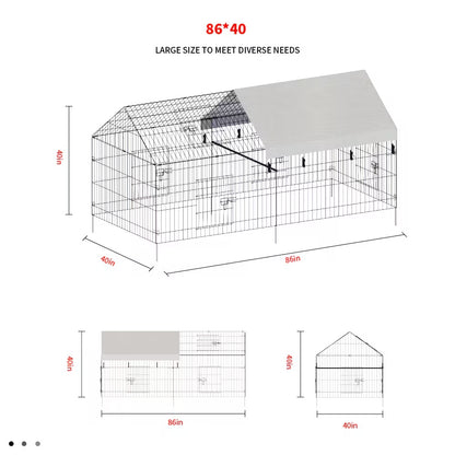 US Local Pointed Wire Chicken Coop For Poultry Breeding