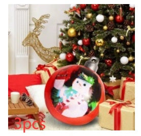 US Local Christmas Ornament Ball Outdoor Pvc 60CM Inflatable Decorated Ball PVC Giant Big Large Balls Xmas Tree Decorations Toy Ball