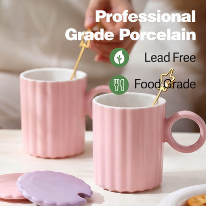 US Local Petal Ceramic Mug-Pink