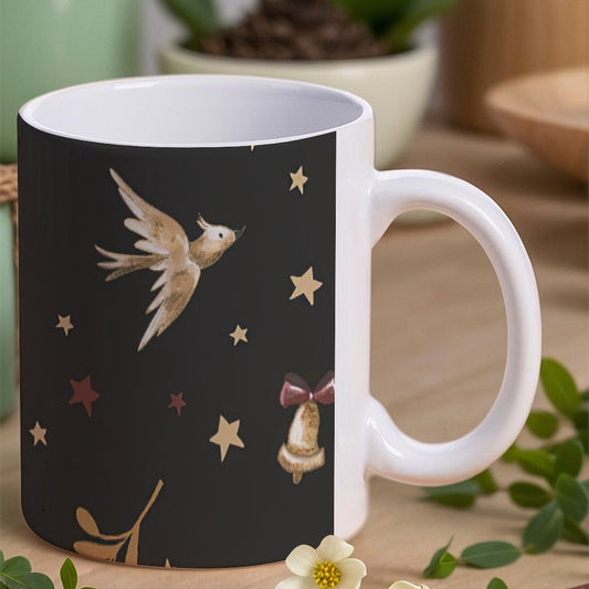 POD US Local White mug with full print, Christmas Bell 0077