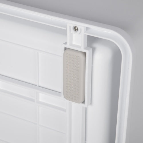 UK Local PawHut Hooded Cat Litter Box, Portable Pet Toilet, With Scoop, Front Entry - Grey