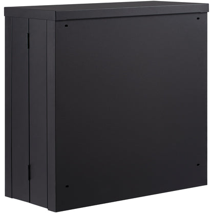 US Local VEVOR Foldable Wall Cabinet, Metal Garage Cabinet Wall Mounted 26 Small Cabinet 240 LBS Loading Capacity Adjustable Shelf Magnetic Door File Locker For Garage Office Home Black