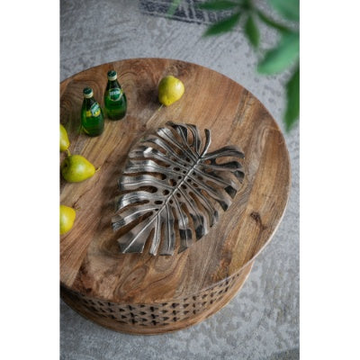 US Local 18.9x13.4x1.4 Gold Monstera Leaf Wall DEcor