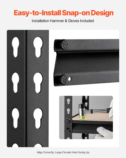 US Local Storage Shelves 16 D X 32 W X 62.8 H 5-tier Garage Storage Shelving