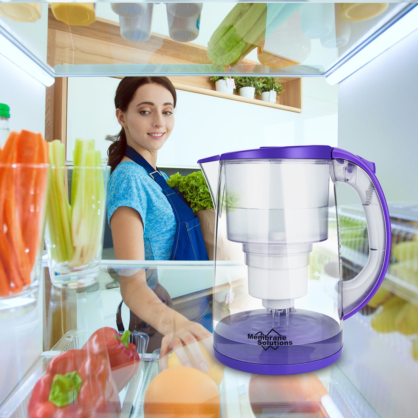 US Local Simpure 3.5L Water Filter Pitcher Jug Hard Water Better Drinking Filtration DP05