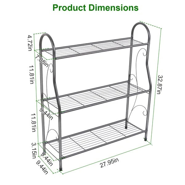 US Local 3 Tier Plant Stand Shelf Flower Pot Holder Display Rack 88LBS Utility Storage Organizer