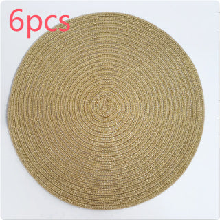 Western-style Placemat Home Placemat Coasters Heat Proof Mat