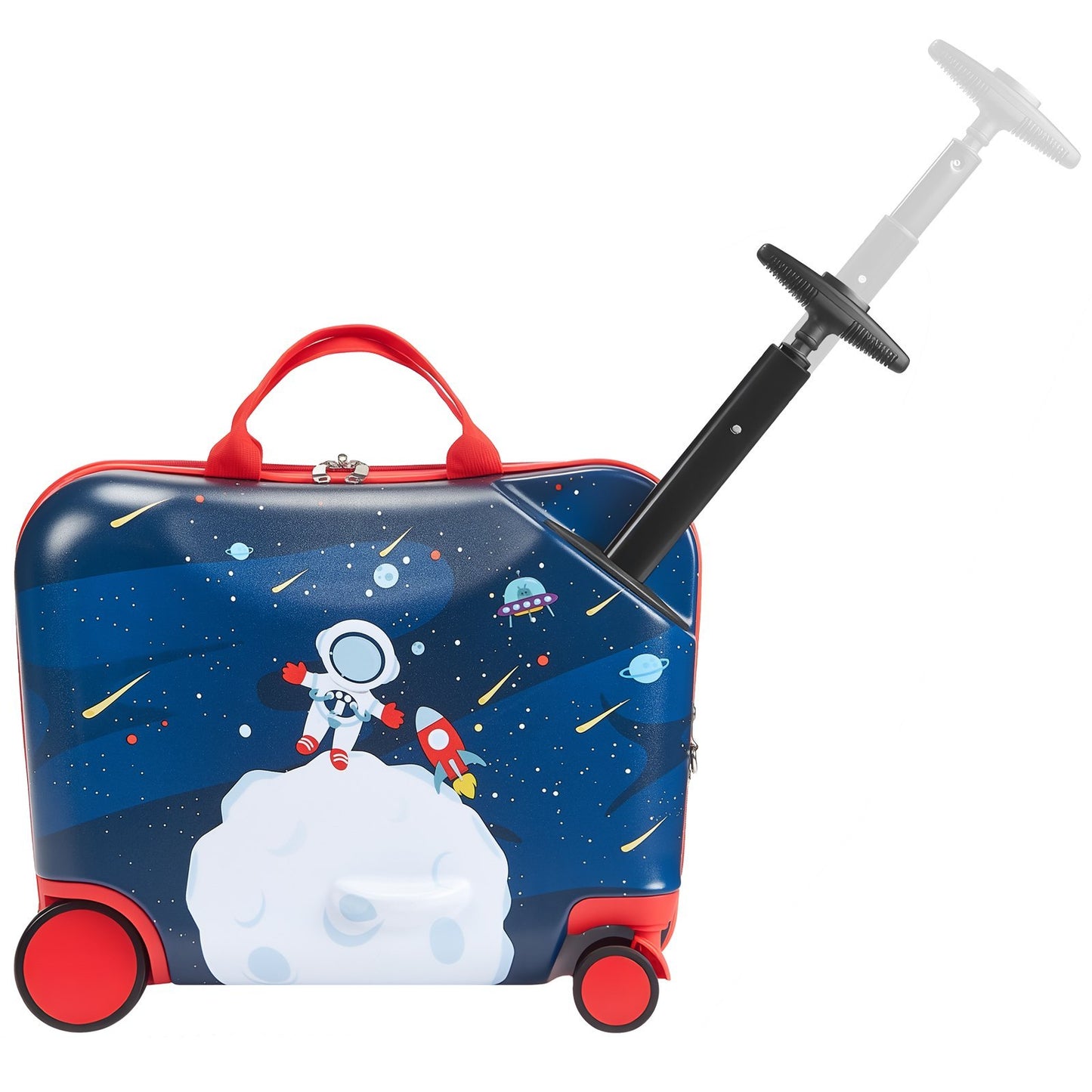 US Local Ride-on Luggage 18-inch Lightweight Kids Scooter Suitcase With Wheels