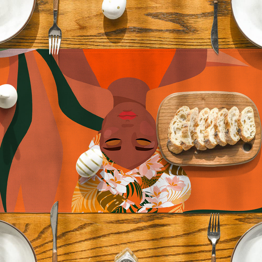 Table Runner National Geometric Tea Table