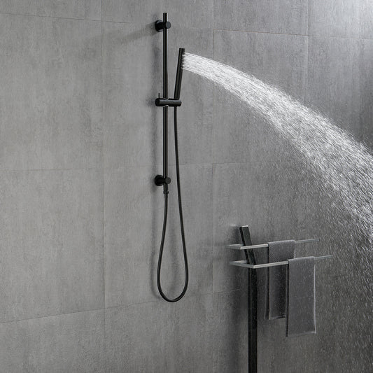 US Local Environmentally Friendly Handheld Showerhead With 28 Inch Slide Bar And 59 Inch Hose