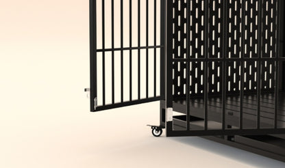 US Local Heavy Duty Dog Crate Furniture Wooden Table 33inch Brown