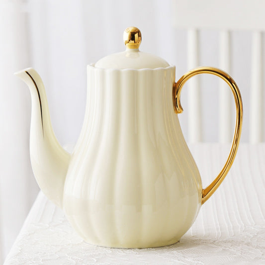 Macaron Coffee Set Afternoon Teapot Cup Saucer Set Morandi  Blue Yellow Purple Color Fashio