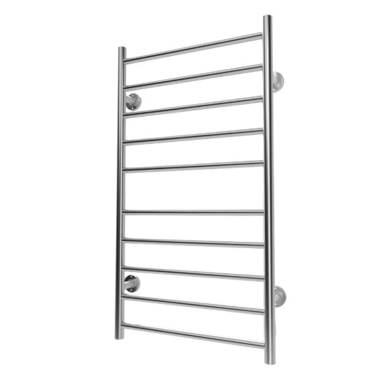 US Local Electric Heated Towel Rack For Bathroom, Wall Mounted Towel Warmer, 10 Stainless Steel Bars Drying Rack