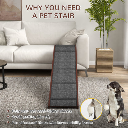 US Local Pet Ramp For Dogs With Non-slip Carpet And Top Platform