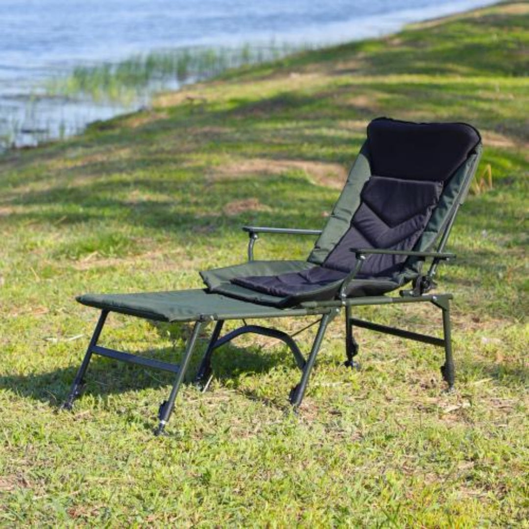 US Local Camping Lounge Chair With Removable Footrest