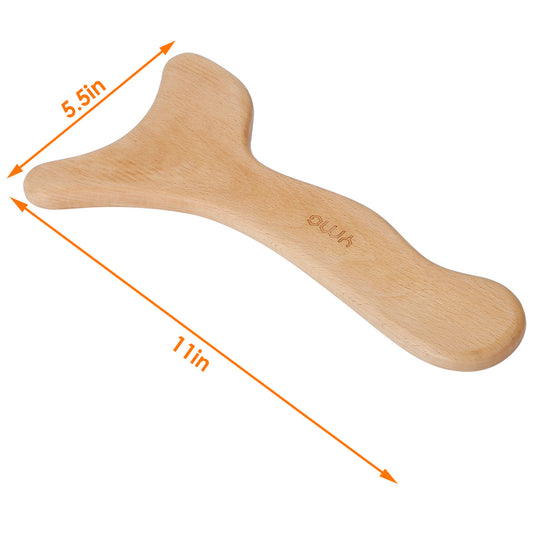 US Local 1Pc Wood Therapy Massage Tool Lymphatic Drainage Paddle Wooden Scraping Tools Therapy Massager Body Sculpting Tool
