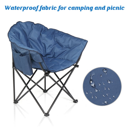 US Local Blue Camping Chair Steel Pipe 120kg