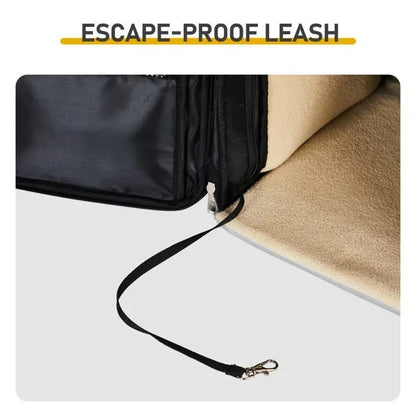 US Local Pet Carrier Backpack, Expandable Cat Dog Carrier With Back Extension, Breathable Mesh Travel Backpack For Small Dogs Cats, Soft-Sided Pet Backpack Holds Up To 26 Lbs