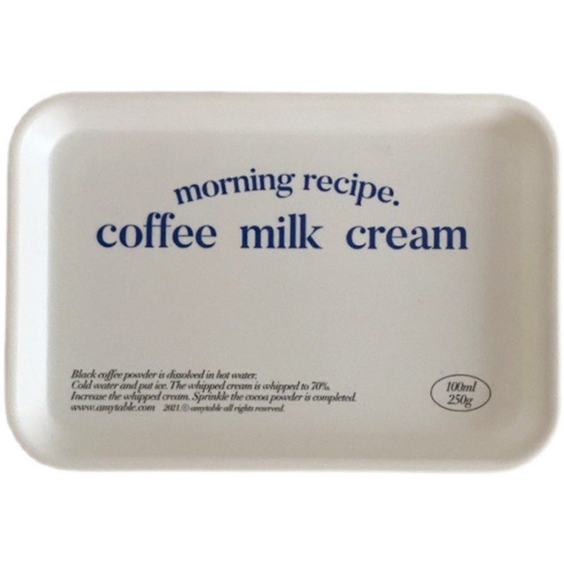 Korean Style Household Rectangular Dim Sum Tray