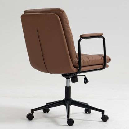 US Local Medium Backrest Home Desk Work Chair With Wheels And Arms