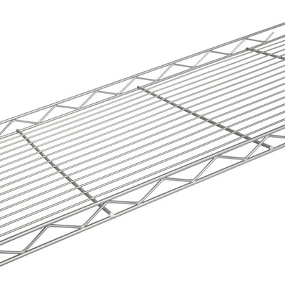 US Local Carbon Steel Rectangular Metal 5-layer Storage Rack - Silver Gray