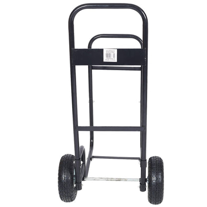 US Local Firewood Cart Fireplace Log Rlling Cart Wood Rack With Pneumatic Wheels Rlling Cart