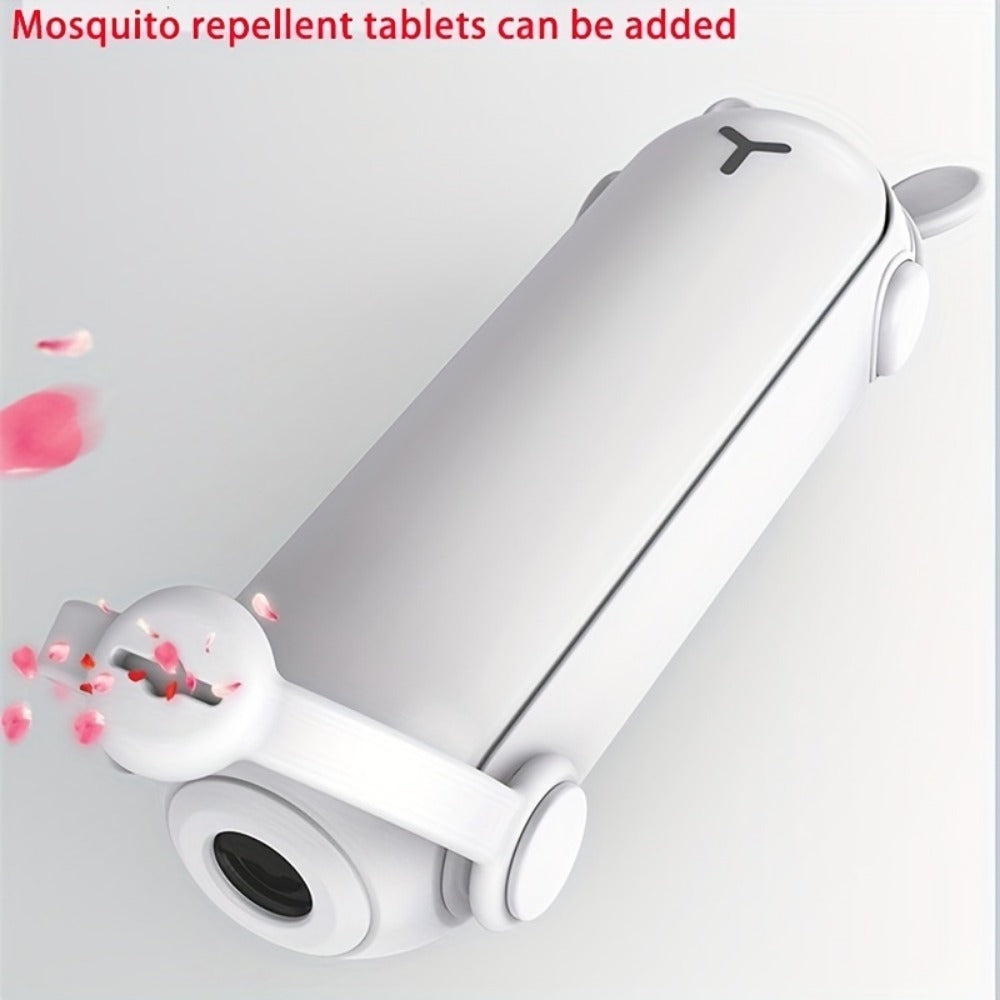 US Local Random Color Portable Folding Handheld Fan USB Multifunctional Charging Treasure Flashlight 3-in-1 Mini Fan