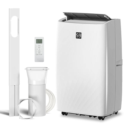 US Local 14000 BTU Portable Air Conditioner, AC Unit With Cool, Dehumidifier, Fan, 549 Sq. Ft, 24H Timer On Off, Window Kit