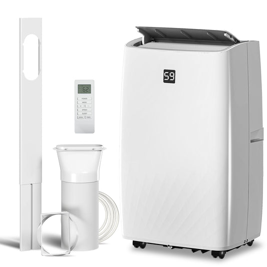 US Local 14000 BTU Portable Air Conditioner, AC Unit With Cool, Dehumidifier, Fan, 549 Sq. Ft, 24H Timer On Off, Window Kit