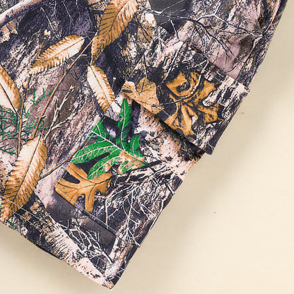 US Local Toddler Baby Boy Outfits Little Boys Short Sleeve Camouflage Print Hoodie Sweatshirt Shirts & Short Pants With Pocket