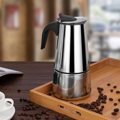 Stainless Steel Coffee Pot Mocha Espresso Latte Percolator