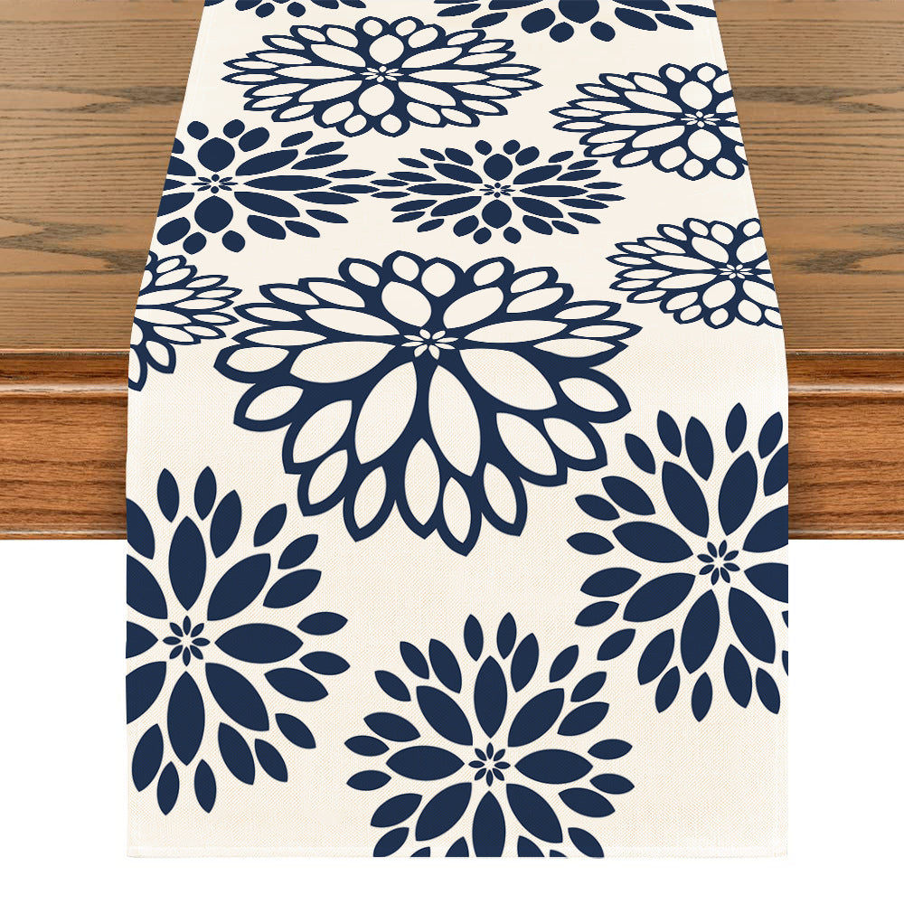 Art Table Runner Farmhouse Polyester Tablecloth