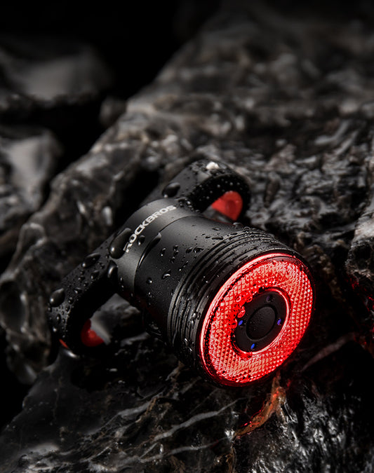 Bicycle Smart Auto Brake Sensing Light IPx6 Waterproof LED Charging Cycling Taillight Bike Rear Light Accessories