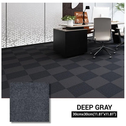 US Local Self Adhesive 12 Carpet Tiles Peel And Stick Floor Plank Mat Non-Slip