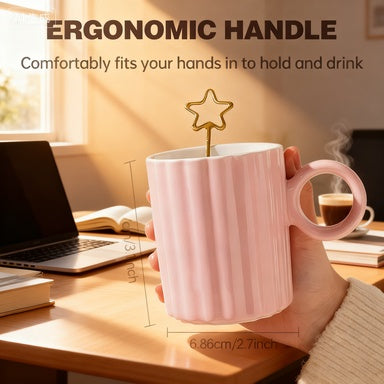 US Local Petal Ceramic Mug-Pink