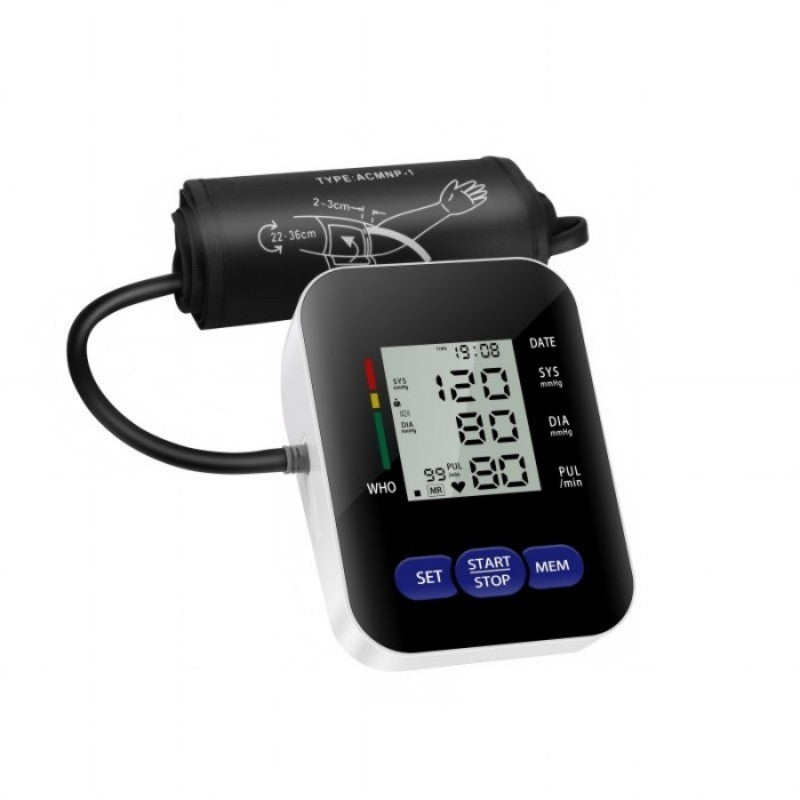UK Local Multifunctional Home Blood Pressure Monitor With Cuff, Records 99 Measurements And Tracks Heart Rate