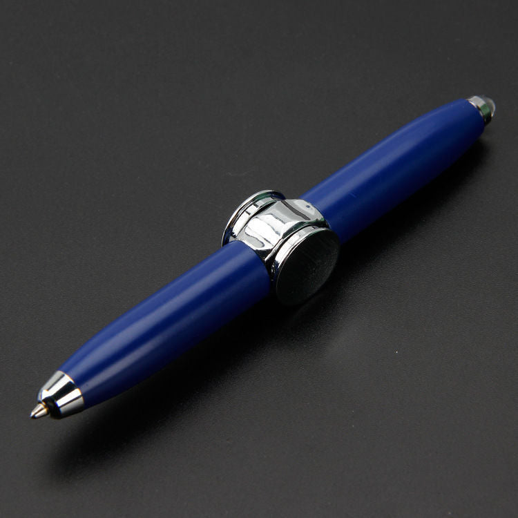 Multifunctional decompression finger gyro student ballpoint pen