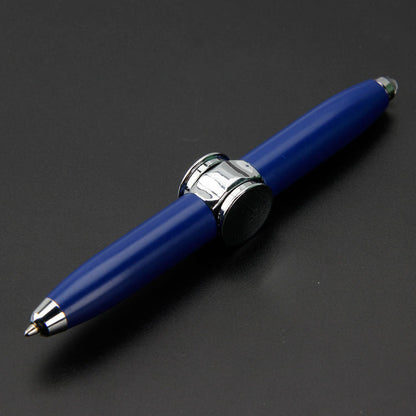Multifunctional decompression finger gyro student ballpoint pen