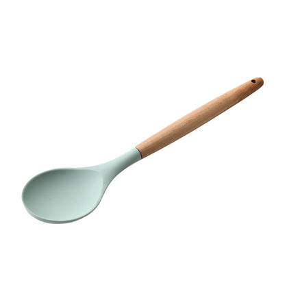 US Local Silicone Kitchenware With Wooden Handle