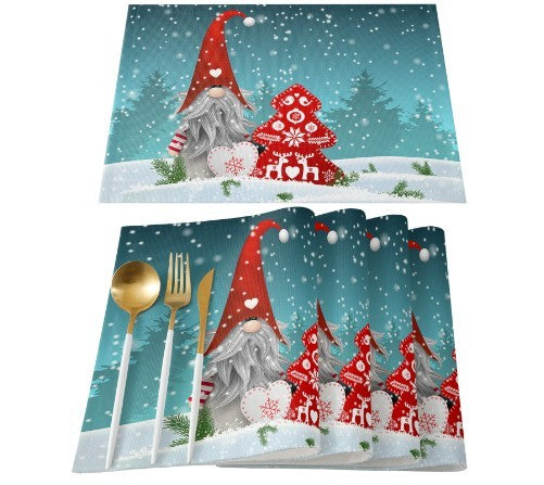Christmas Placemat Non-slip Heatproof Placemat