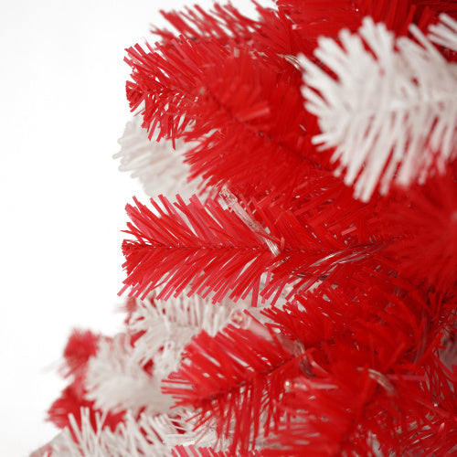 US Local 6ft Artificial Christmas Tree With 300 LED Lights And 900 Bendable Branches, Candy Cane Christmas Tree Holiday Decoration, Creative Decorated Trees, Xmas Tree Christmas Decorations