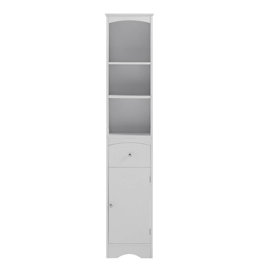 US Local Adjustable Shelf Tall Bathroom Cabinet Storage Cabinet With Drawer