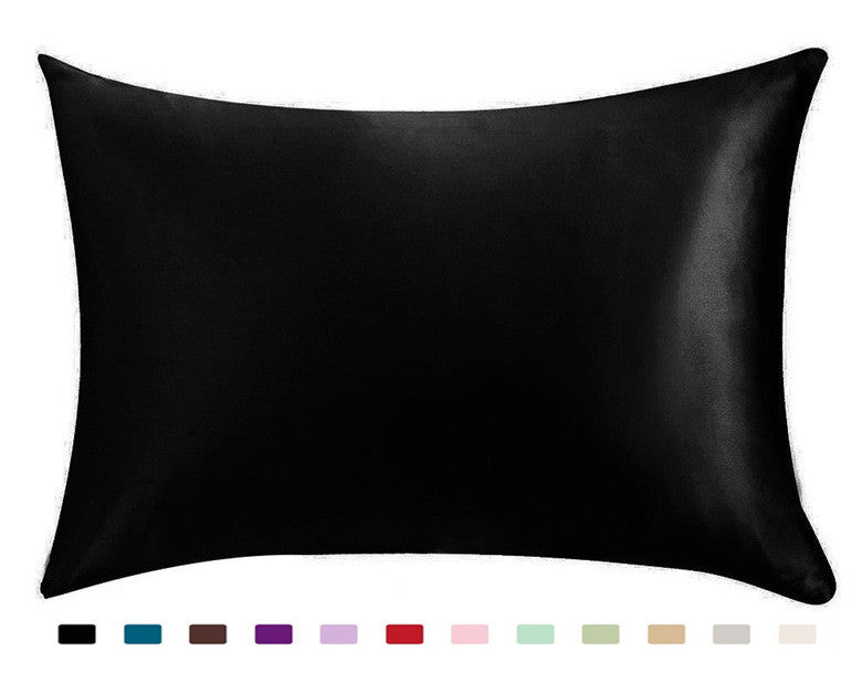 USA Local Pillowcase Satin Solid Color Simulation Silk Single Pillowcase Ice Silk Pillowcase