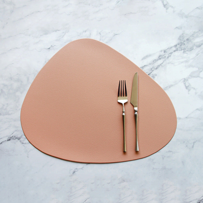 PU leather solid color placemat
