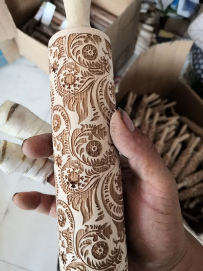 US Local Rolling Pin Christmas Embossing