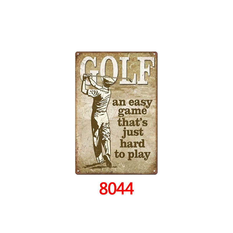 US Local Tin Painting Bar Clothing Store Home Wall Decoration